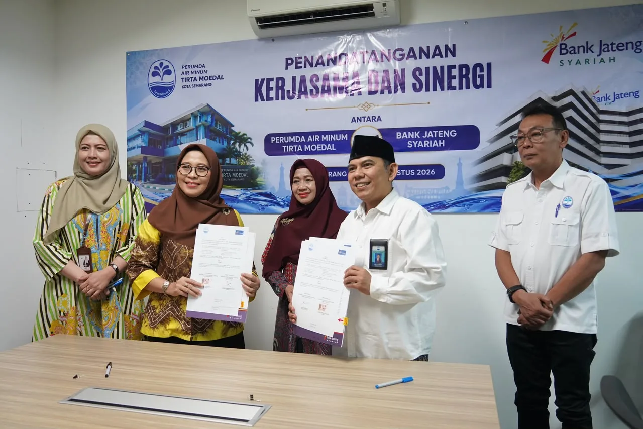 Bank Jateng Syariah dan PDAM Semarang Luncurkan Program Sambungan Air Murah